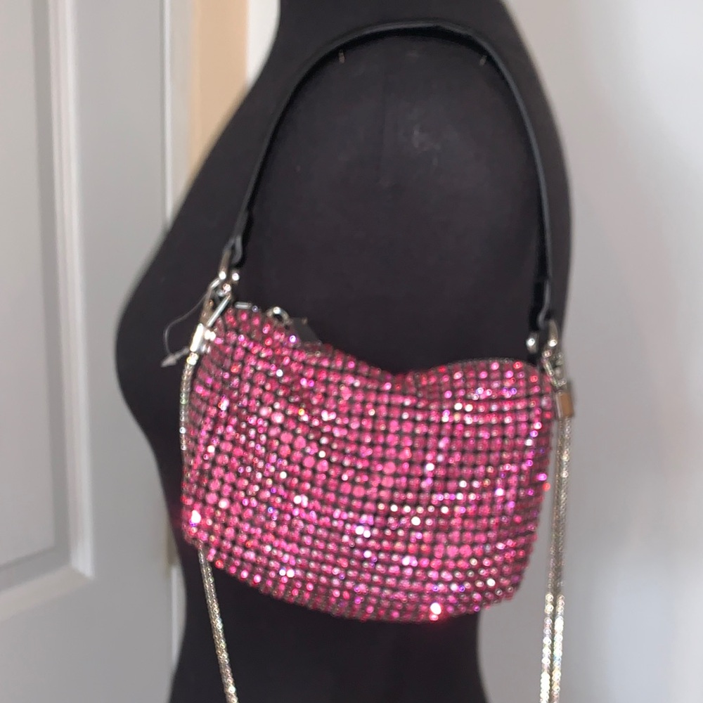 EXPRESSIONS NYC Pink Rhinestone Women Bag